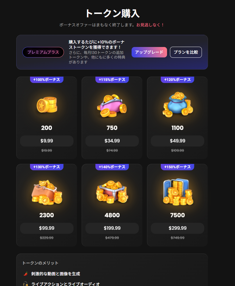 Candy AIのトークン購入画面と価格